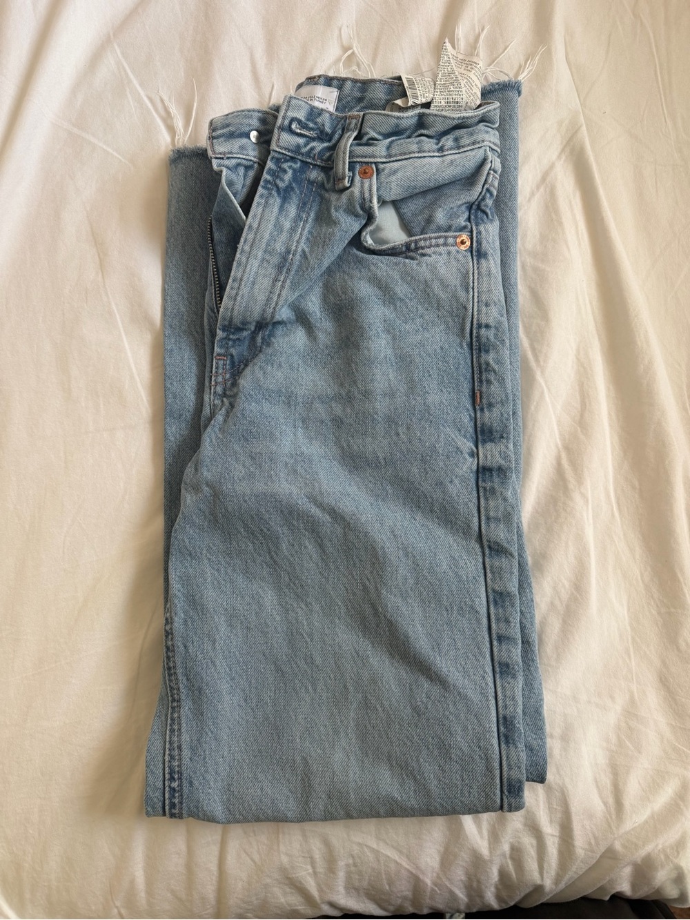 Zara High-Rise Light Blue Women's Jeans